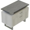 Safco 36 in W 2 Drawer Mirella Lateral File - 2-Drawer, Stone Gray MRLF36SGY
